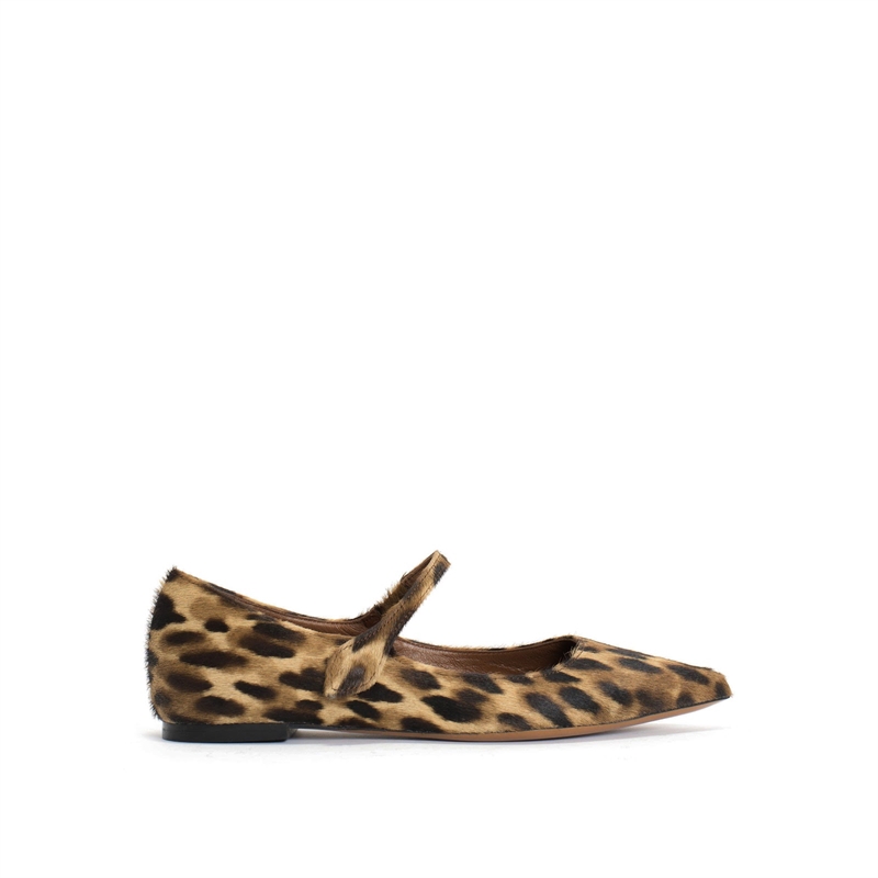 ANONYMOUS FIFI BALLERINA CALF HAIR LEOPARD