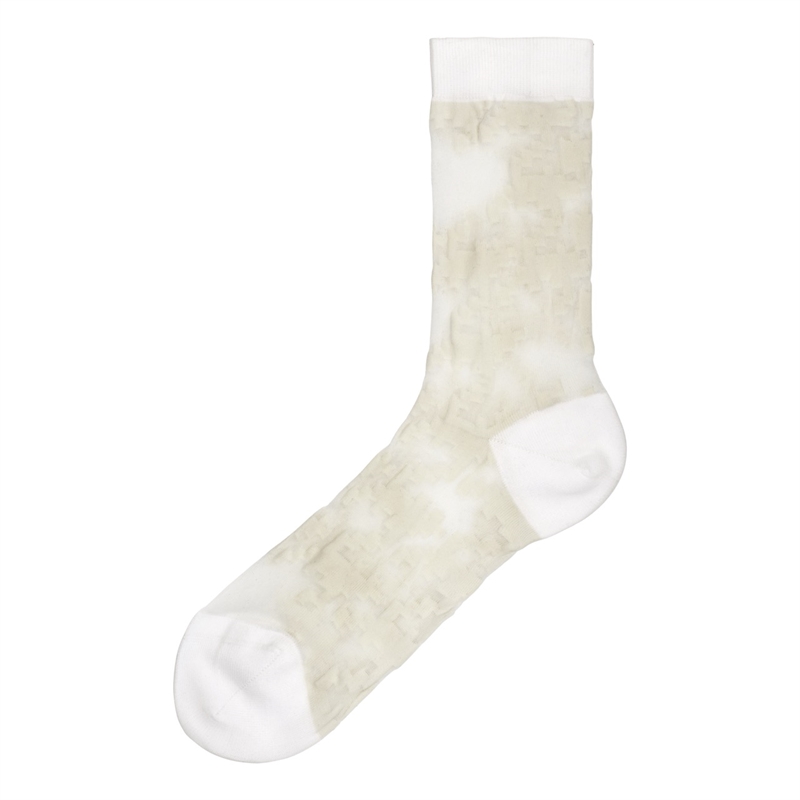 HENRIK VIBSKOV FROGTOOTH SOCK PIXELATED WHITE