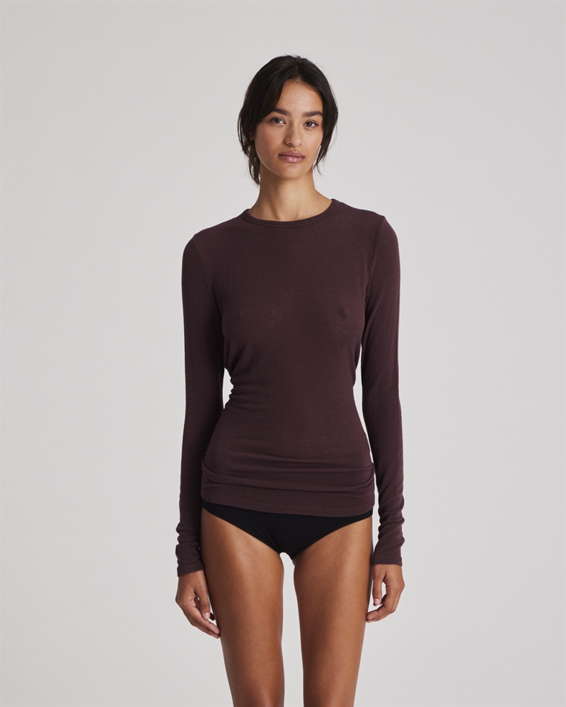 GAI + LISVA THYRA L/S WOOL TOP FUDGE