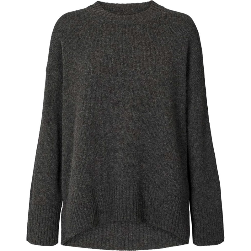 GAI+LISVA VIGGA LAMBSWOOL JUMPER DARK GREY