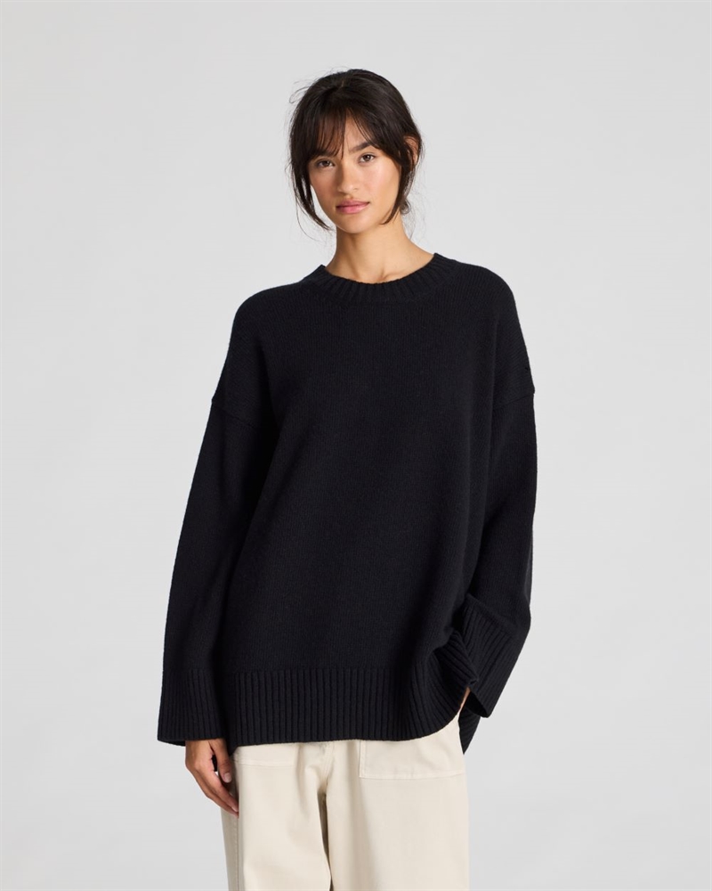 GAI+LISVA VIGGA LAMBSWOOL JUMPER BLACK