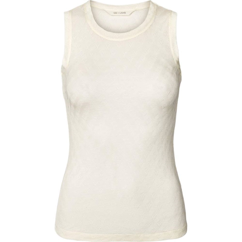 GAI + LISVA ALBERTE S LESS SILK TOP OFF WHITE