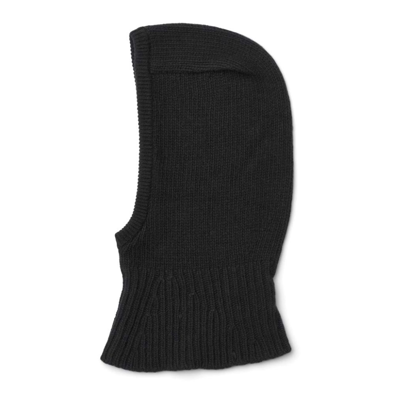 GAI+LISVA BALACLAVA LAMBSWOOL BLACK