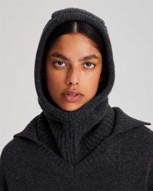 GAI+LISVA BALACLAVA LAMBSWOOL DARK GREY