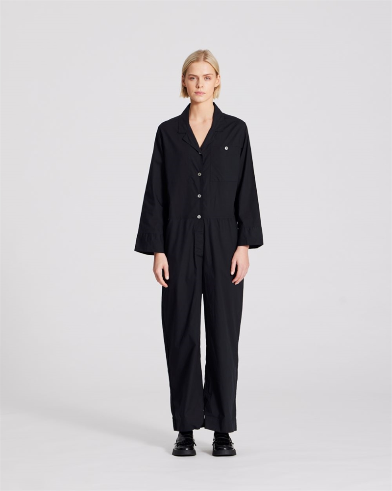 GAI+LISVA LOTUS JUMPSUIT BLACK