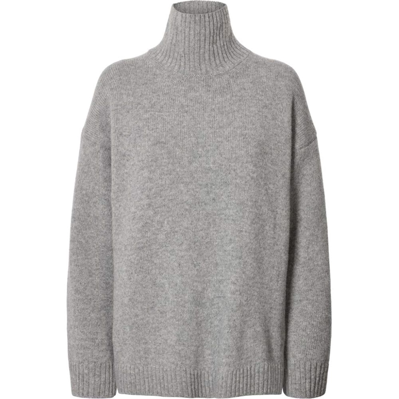 GAI + LISVA MANDIE LAMBSWOOL JUMPER GREY MELANGE