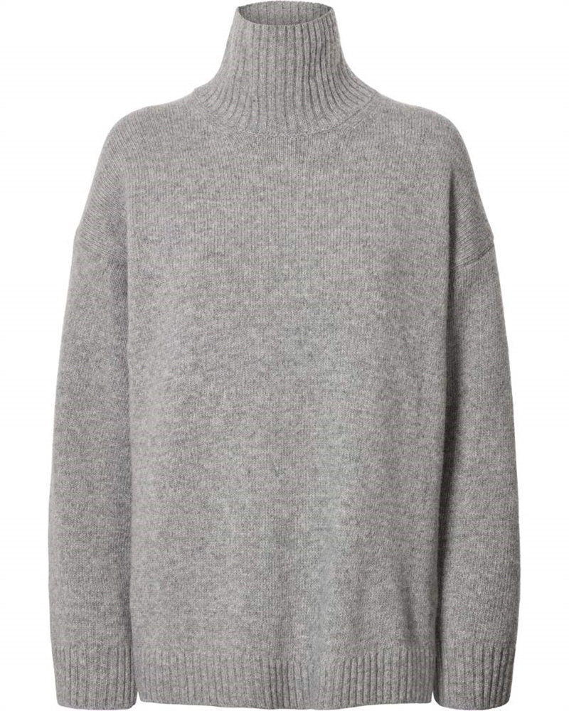 GAI + LISVA MANDIE LAMBSWOOL JUMPER GREY MELANGE
