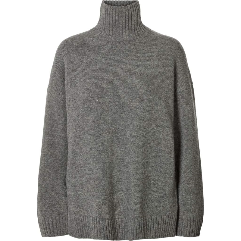 LISVA MANDIE LAMBSWOOL KNIT GRAFITTI GREY MELANGE
