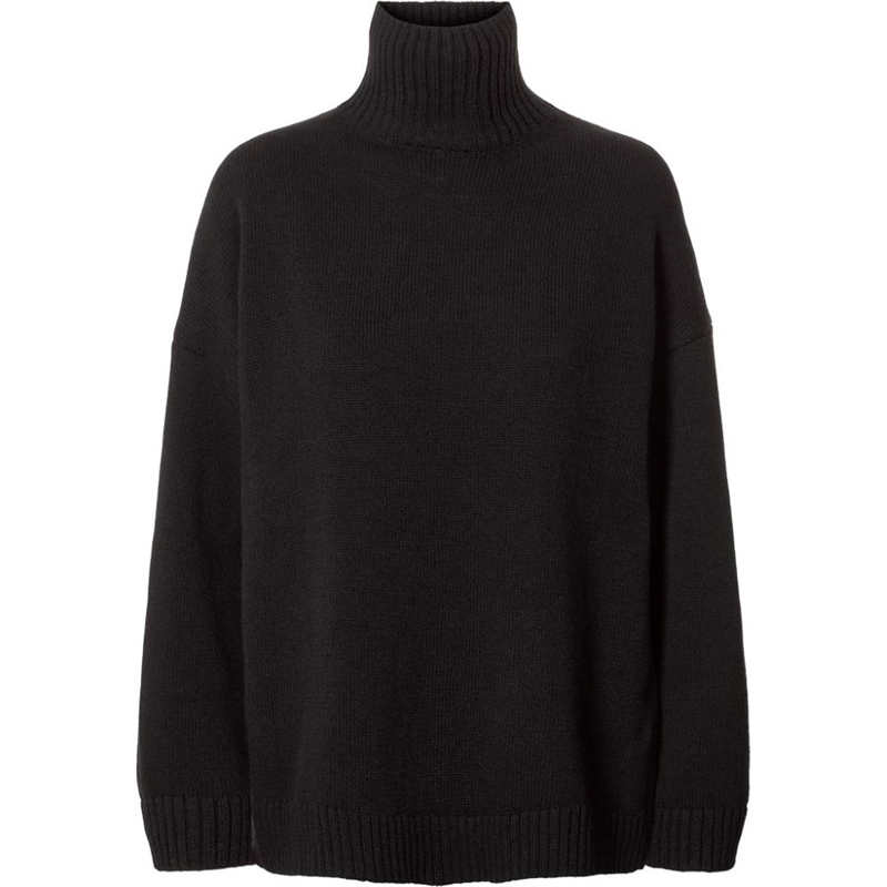 GAI + LISVA MANDIE LAMBSWOOL JUMPER BLACK