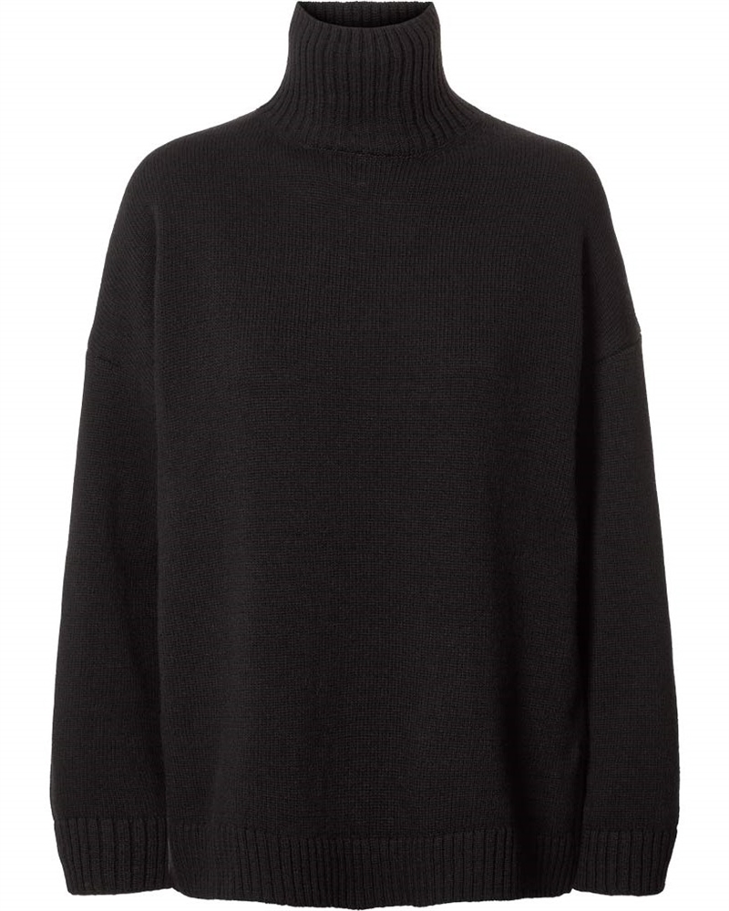 GAI + LISVA MANDIE LAMBSWOOL JUMPER BLACK