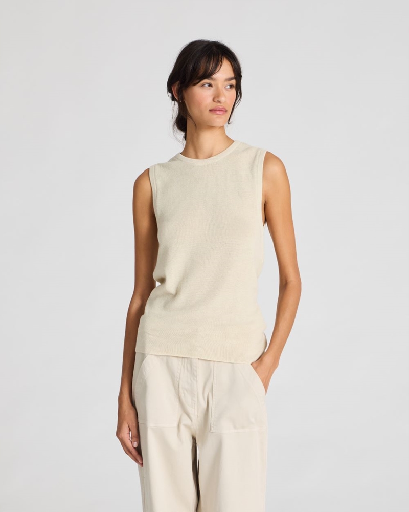 GAI + LISVA SGOFIE COTTON RIB ECRU