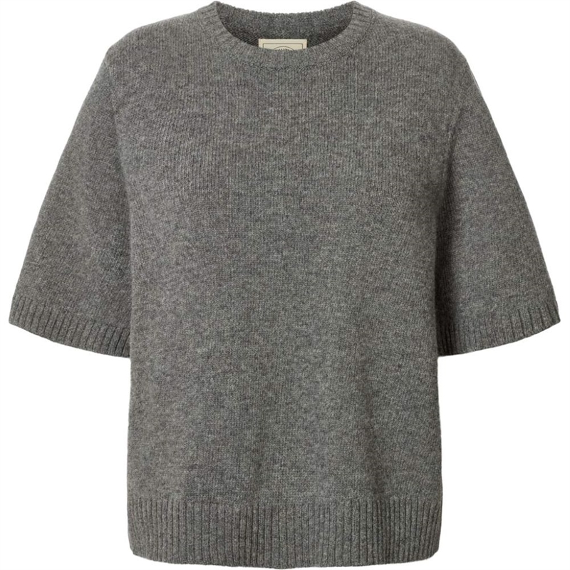 GAI + LISVA TULLE LAMBSWOOL JUMPER GREY MELANGE 
