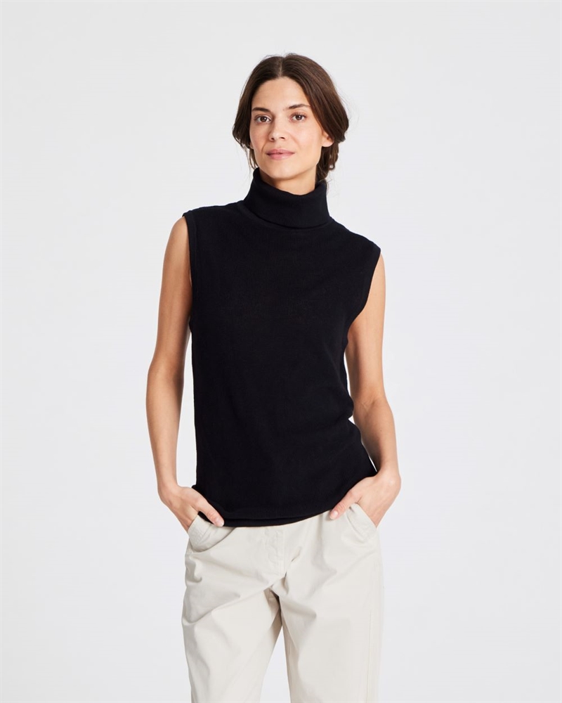 GAI + LISVA TANJA KNIT TOP BLACK
