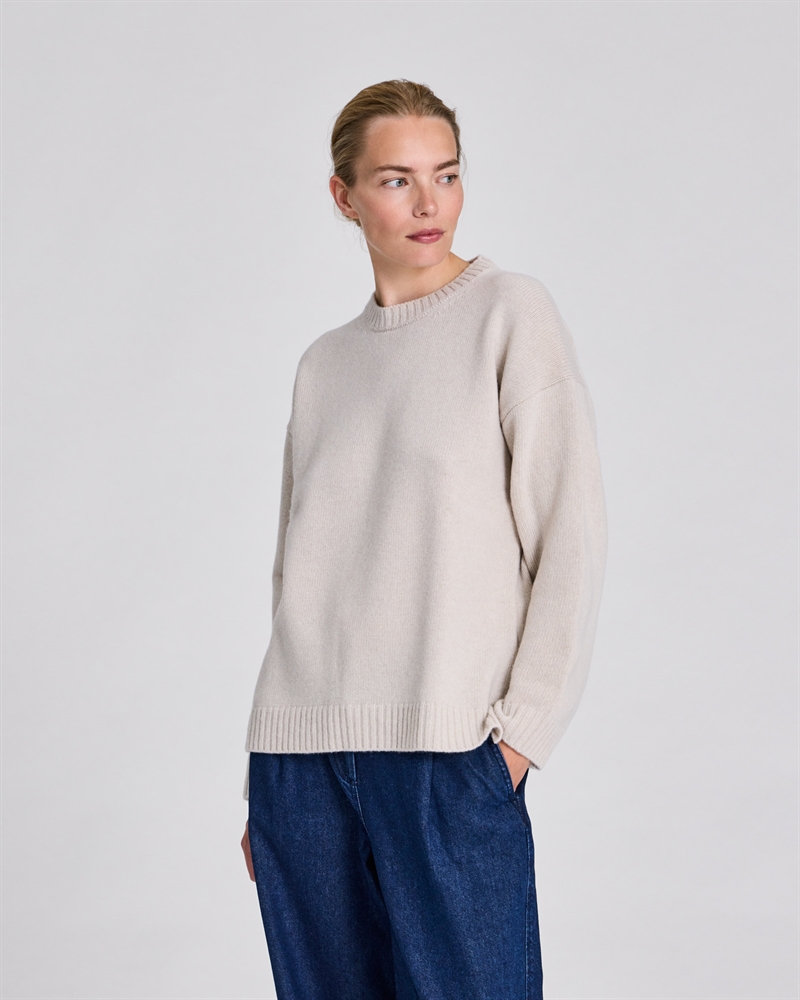 LISVA EMELY LAMBSWOOL KNIT ISLAND FOSSIL
