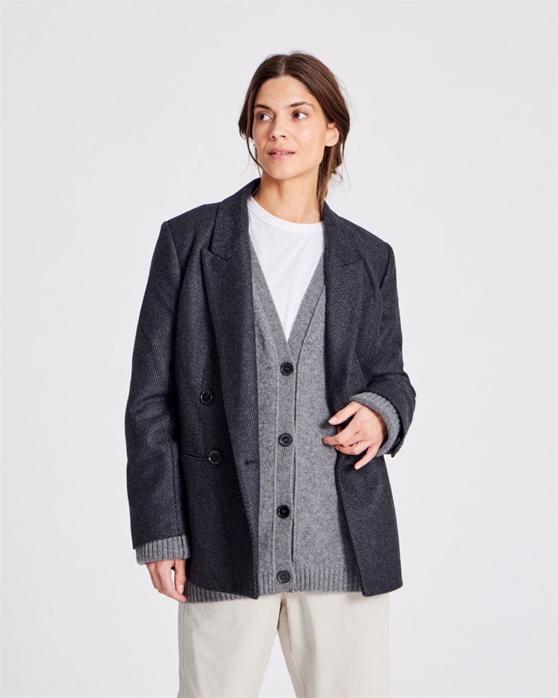 GAI + LISVA JOSEPHINE JACKET DARK GREY MELANGE 