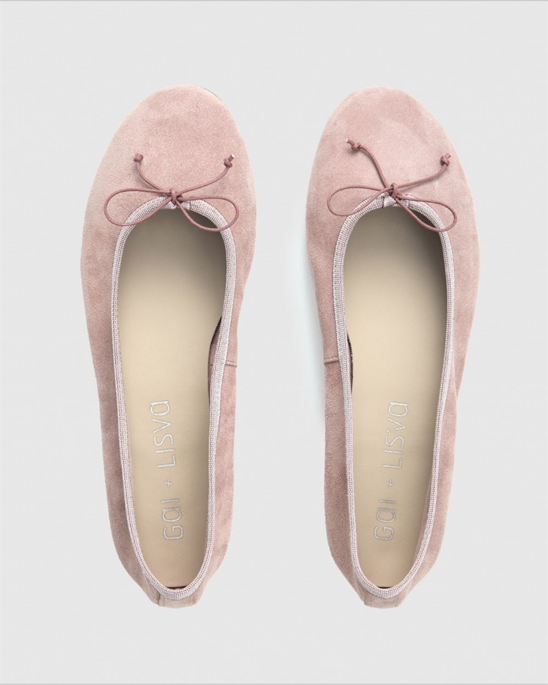 GAI + LISVA PELLAME SUEDE BALLERINA PLASTER