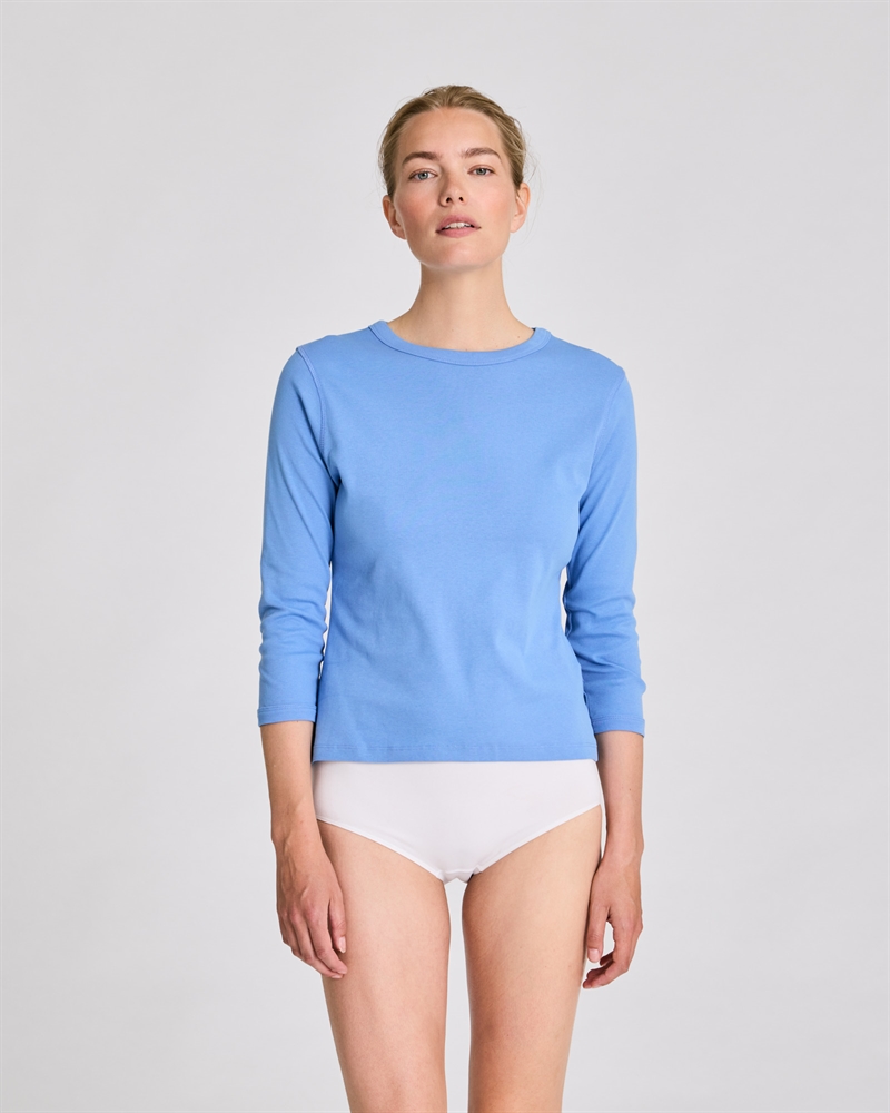 LISVA SASCHA 3/4 SLEEVE TOP AZURINE BLUE