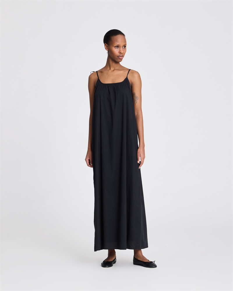 GAI + LISVA LEA VOILE DRESS BLACK