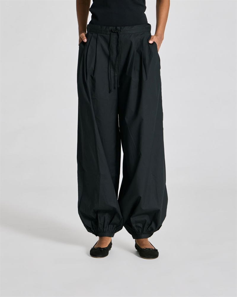 GAI + LISVA MARIA COTTON POPLIN PANT BLACK