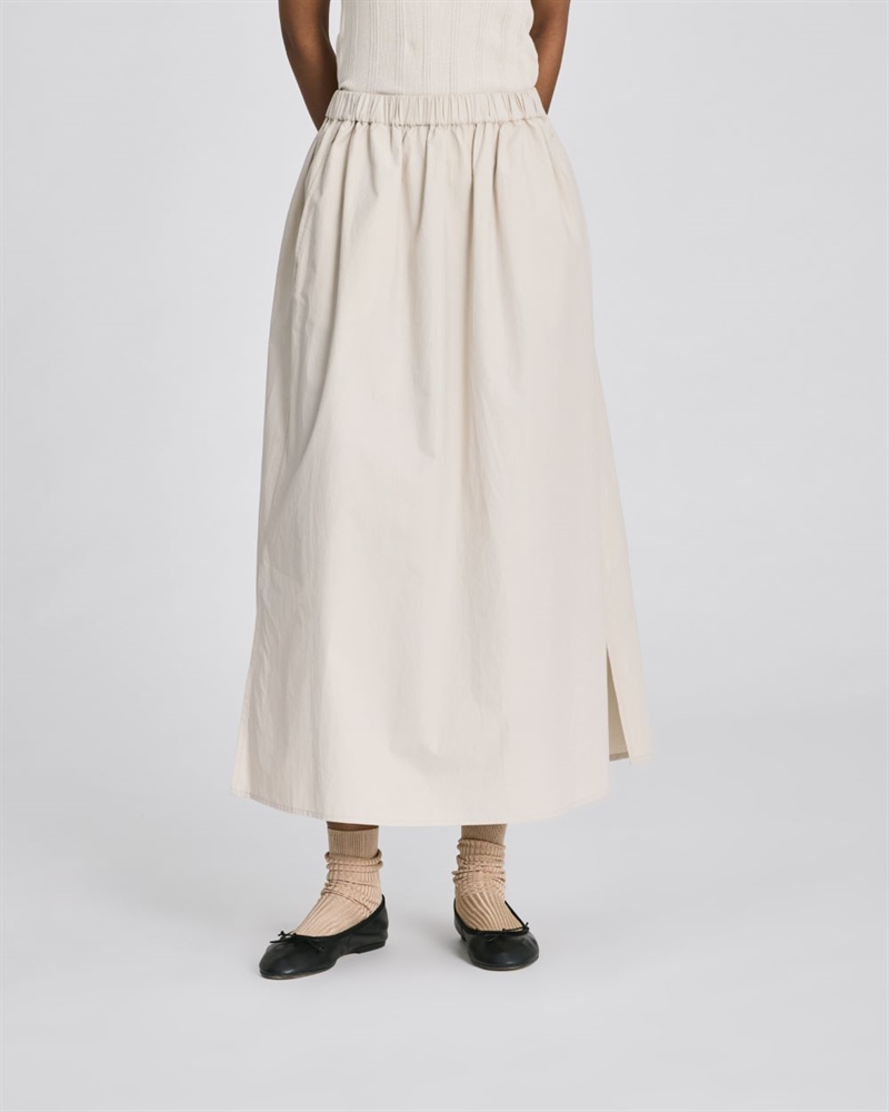 GAI+LISVA ALICE POPLIN SKIRT ANCIENT GREY