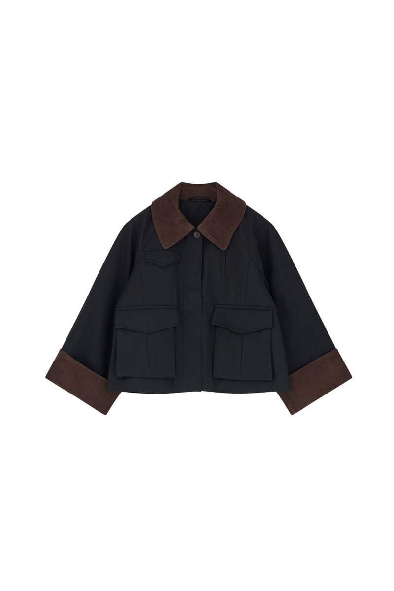 SKALL STUDIO GABY CITY JACKET BLACK/BROWN