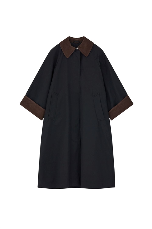SKALL STUDIO GABY COAT BLACK/BROWN