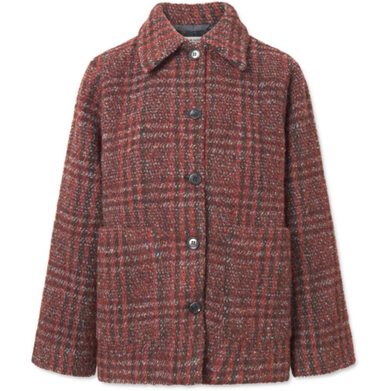 NUE NOTES GLASGOW JACKET RED BLUE CHECK