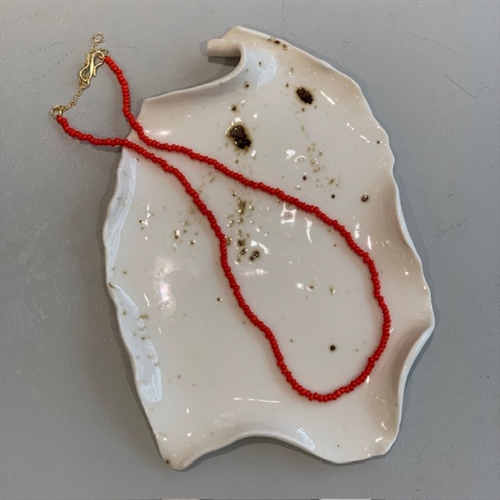 ANNAVII KALA PERLEHALSKÆDE BRIGHT RED