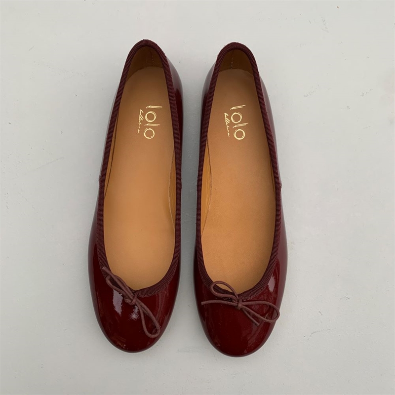 LOLO THE BALLERINA CAPRI VERNICE LAK BORDEAUX