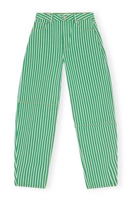 GANNI J1161 DENIM KELLY GREEN