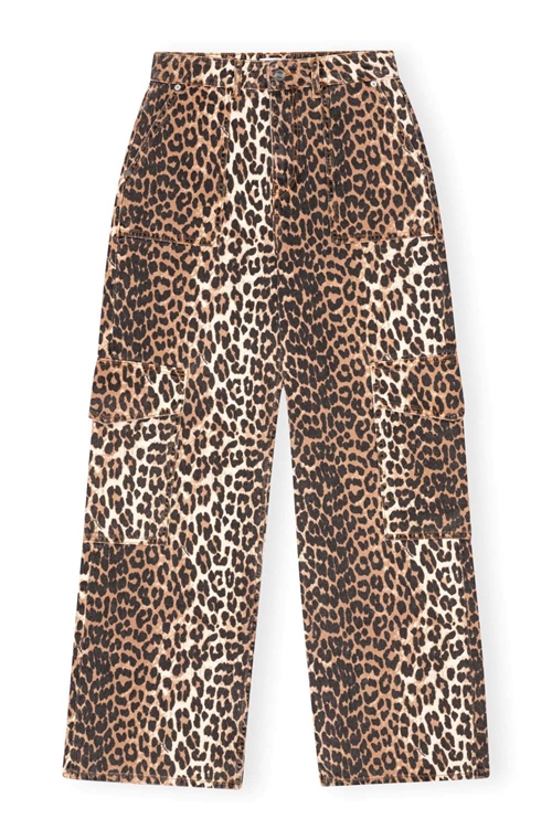 GANNI J1676 ANGI JEANS LEOPARD