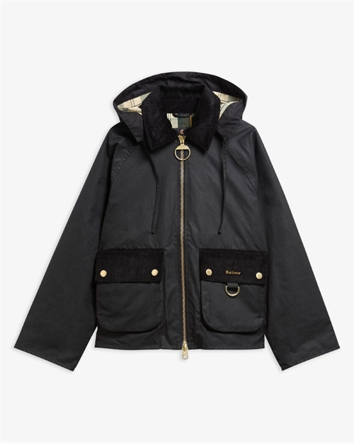 BARBOUR CARVILLE WAX JACKET BLACK