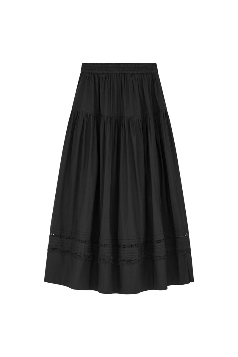 SKALL STUDIO LEAF SKIRT BLACK