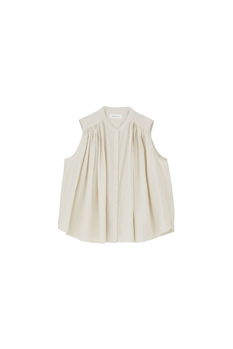 SKALL STUDIO LOUISE TOP LIGHT BLUE/WHITE STRIPE