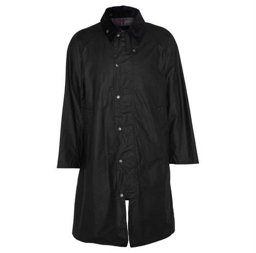 BARBOUR MODIFIED EXMOOR WAX COAT BLACK
