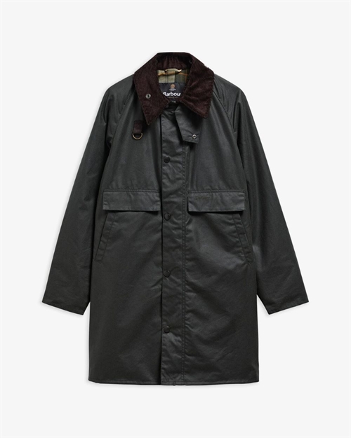 BARBOUR LONG SPEY WAX JACKET SAGE