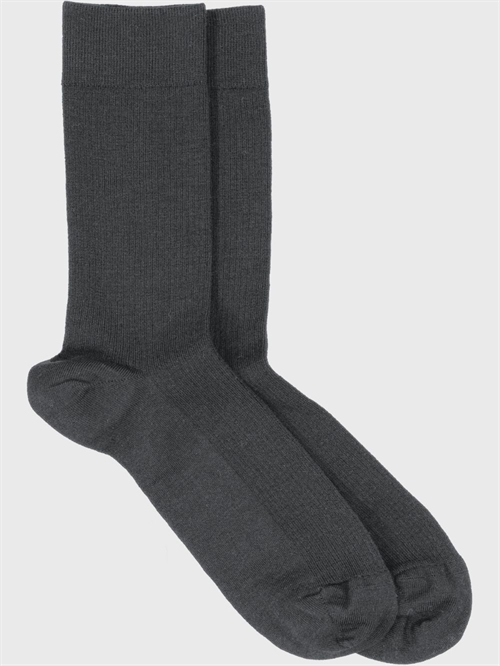 MRS. HOSIERY MERINO FINE CREW SOCK DARK GREY