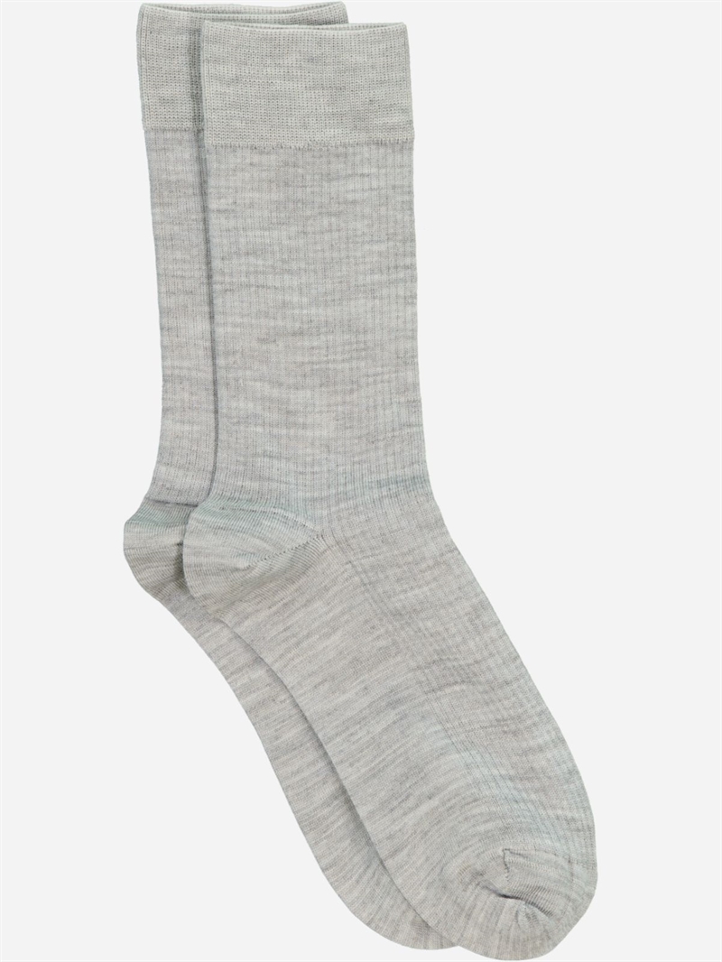 MRS. HOSIERY MERINO FINE CLASSIC HIGHT SOCK LIGHT GREY