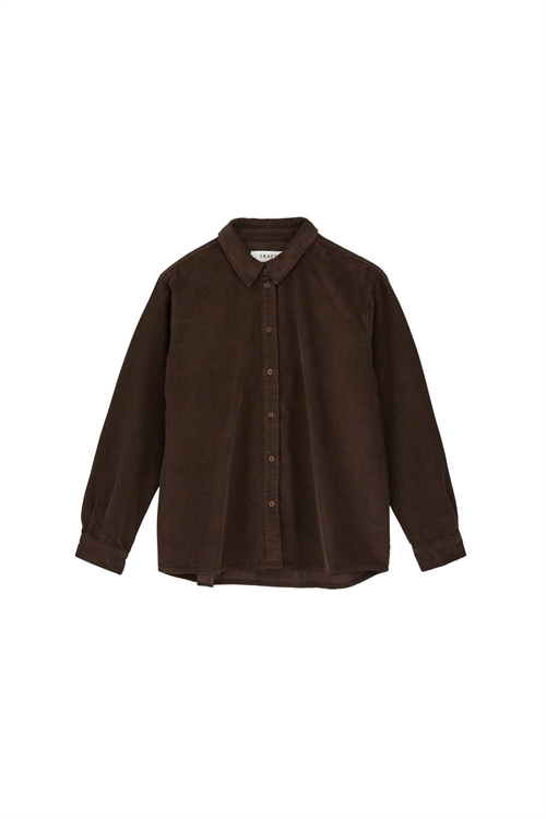 SKALL STUDIO MILLINGTON SHIRT DARK BROWN