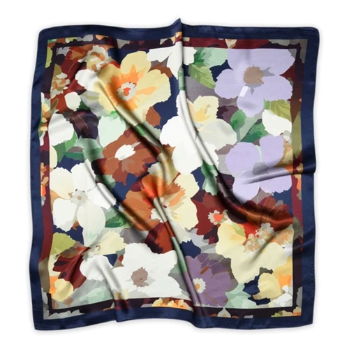 MP WOMAN DELILAH SILK SCARF NAVY