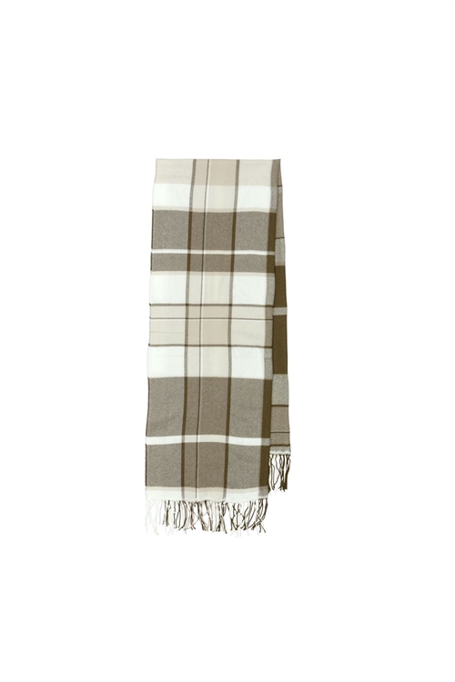 SKALL STUDIO NELLE SCARF BROWN/ECRU CHECK