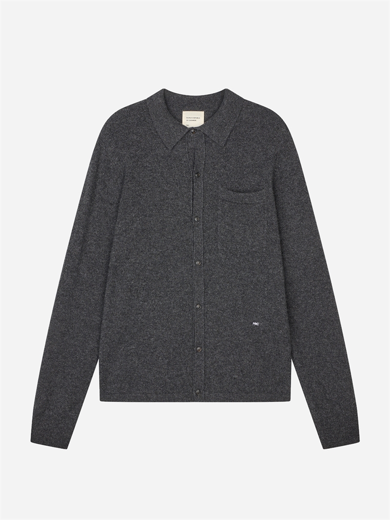 PEOPLES REPUBLIC OF CASHMERE ORIGINAL BUTTON DOWN POLO DARK GREY