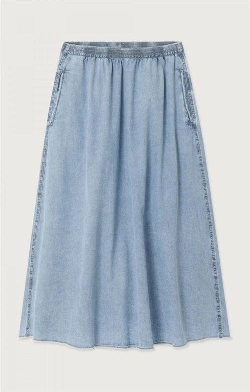 AMERICAN VINTAGE PAY13C SKIRT BLUE SNOW