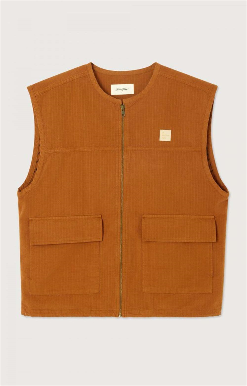 AMERICAN VINTAGE RYG16B VEST CINNAMON