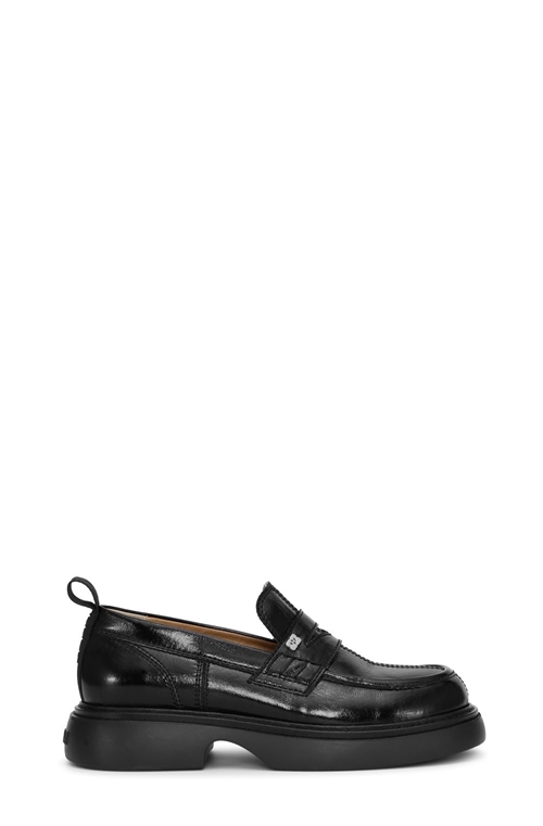 GANNI S2621 EVERYDAY LOAFER NAPLACK BLACK