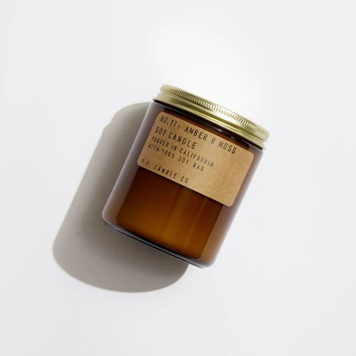 P.F. CANDLE CO. NO11 SOY CANDLE STANDARD AMBER MOSS