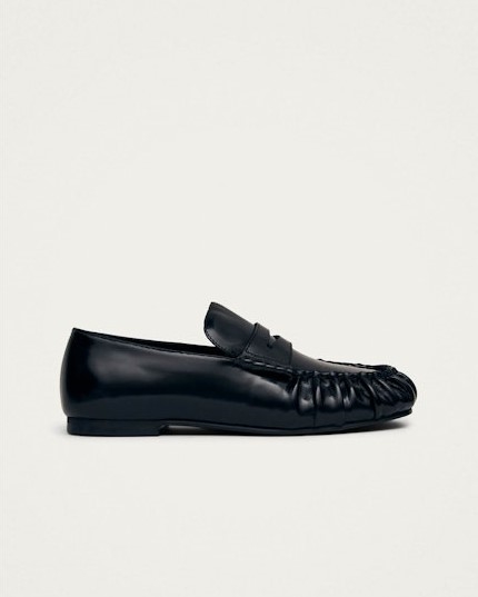 ALOHAS AVEN LEATHER LOAFERS BLACK