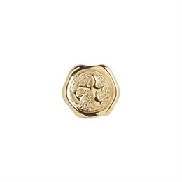MARIA BLACK SIGNET LETTER COIN A-Z GOLD HP