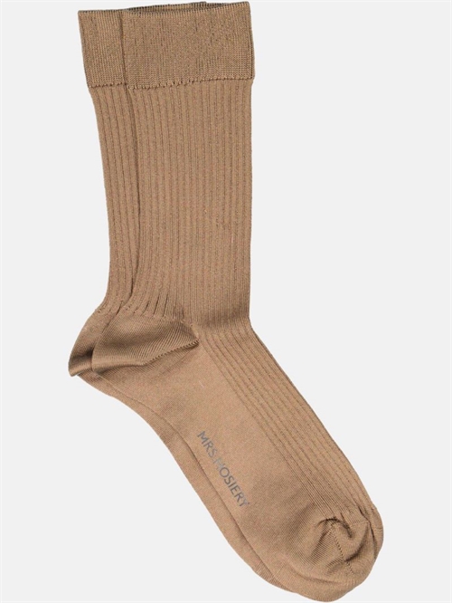 MRS. HOSIERY SILKY RIBBED CLASSIC SOCK PIGEON