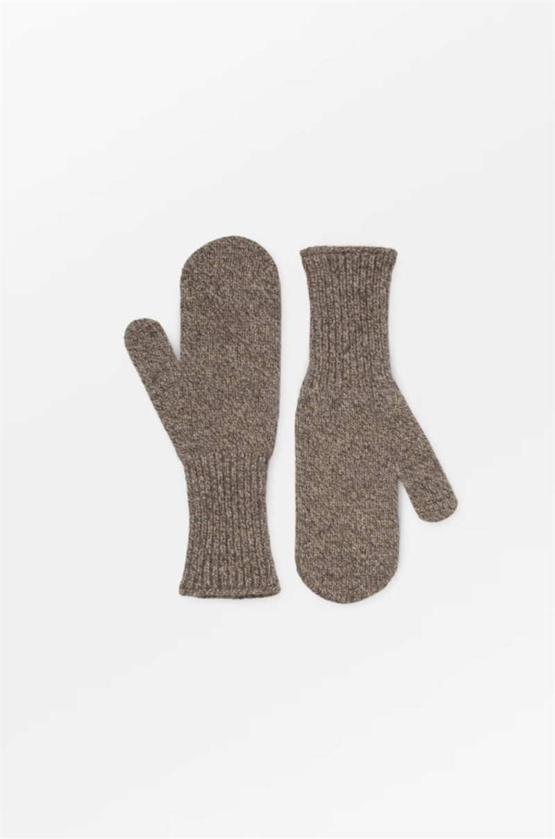 SKALL STUDIO OLIVIA MITTENS ONE SIZE BROWN MOULINE